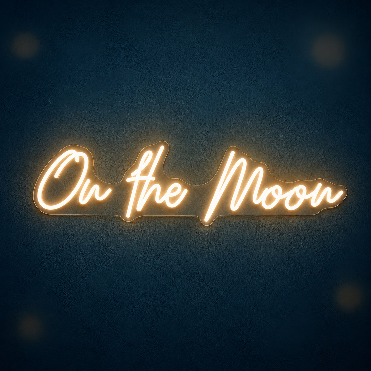 On The Moon LED Neon Sign Pegboard Scene Script - Main Product Image