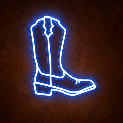 Cowboy Boot Neon Sign - Main Product Image