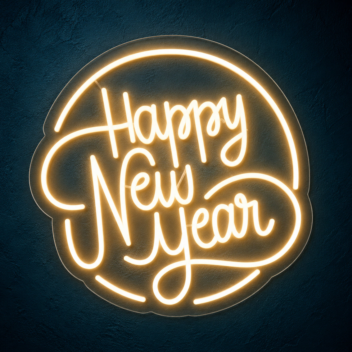 Happy New Year LED Neon Sign Dimmable Wall Light - Main Product Image
