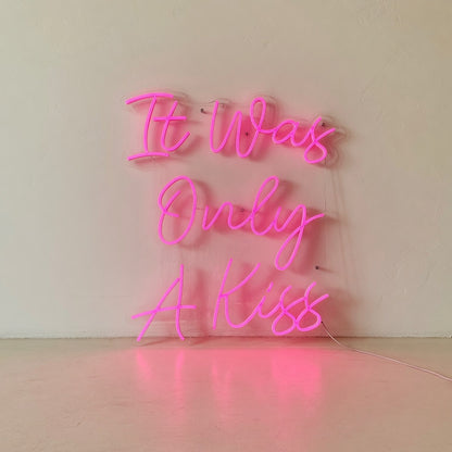 It Was Only a Kiss LED Neon Sign Dimmable Wall Light - Main Product Image
