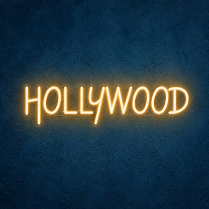 HOLLYWOOD LED Neon Sign - Main Product Image