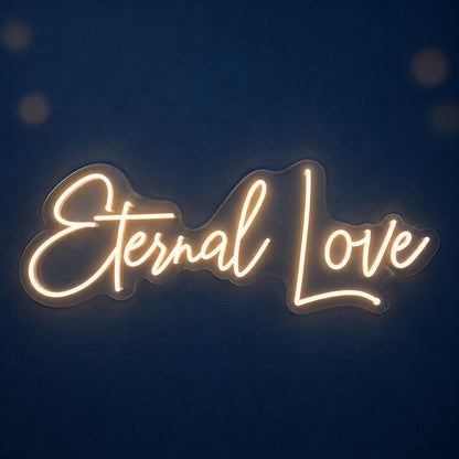 Eternal Love LED Neon Sign Dimmable Wall Light - Main Product Image