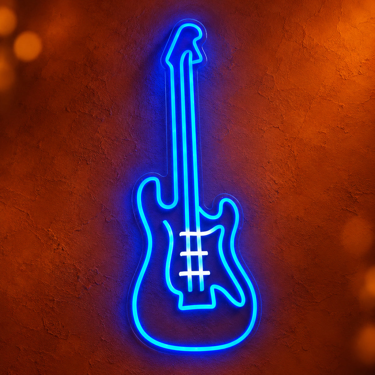 Electric Guitar LED Neon Sign Dimmable Wall Light - Main Product Image
