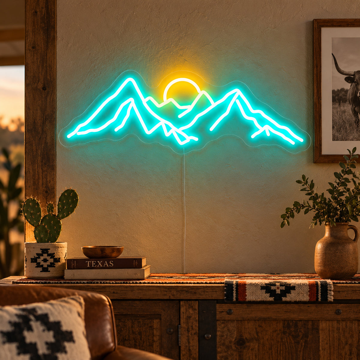 Mountain Sun LED Neon Sign Wall Neon Signs - Main Product Image