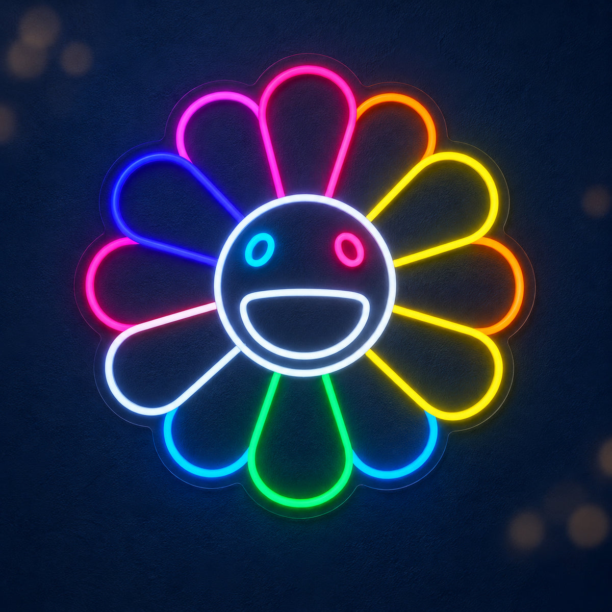 Sunflower LED Neon Sign for Kids Room Dimmable Wall Decor - Main Product Image