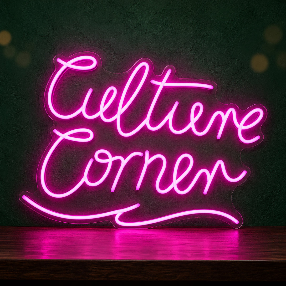 Culture Corner LED Neon Sign Dimmable Wall Light - Main Product Image