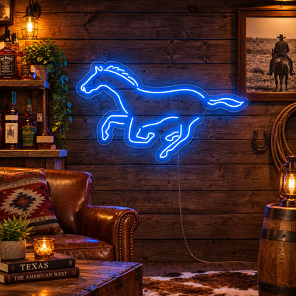 Running Horse Vintage LED Neon Sign Wall Neon Signs - Main Product Image
