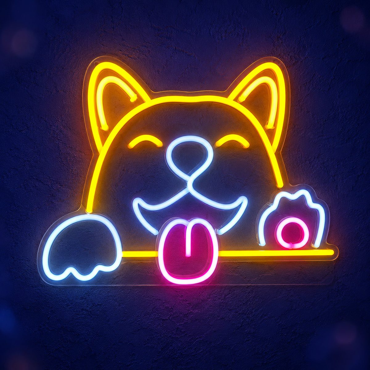 Corgi Dog LED Neon Sign for Man Cave Dimmable Wall Decor - Main Product Image
