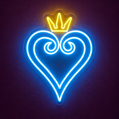 Kingdom Heart LED Neon Sign for Salon Light Up Business Decor - Main Product Image