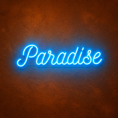 Paradise LED Neon Sign Header Style Script - Main Product Image