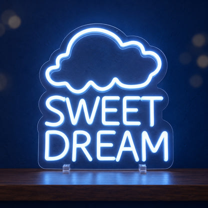 Sweet Dream LED Neon Sign for Man Cave Dimmable Wall Decor - Main Product Image