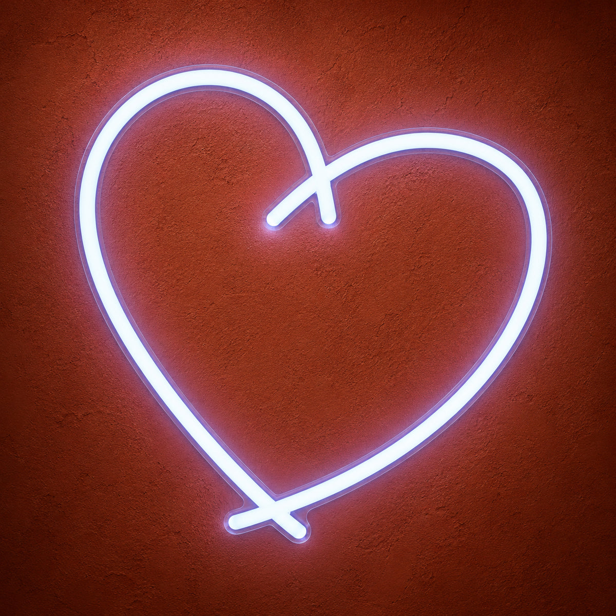 Heart LED Neon Sign Solid Heart Design - Main Product Image