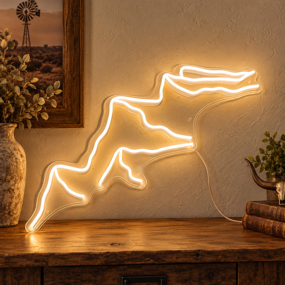 Mountain Ridge LED Neon Sign Wall Neon Signs - Main Product Image