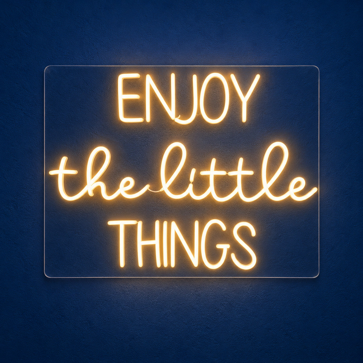 Enjoy The Little Things LED Neon Sign Dimmable Wall Light - Main Product Image