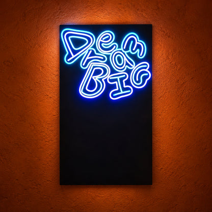 Dream Big LED Neon Sign Gallery Wall Script - Main Product Image