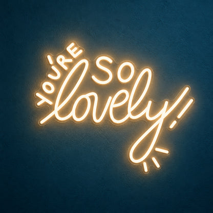 You're So Lovely LED Neon Sign Dimmable Wall Light - Main Product Image