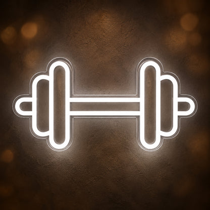 Gym Weight LED Neon Sign for Storefront Light Up Business Decor - Main Product Image