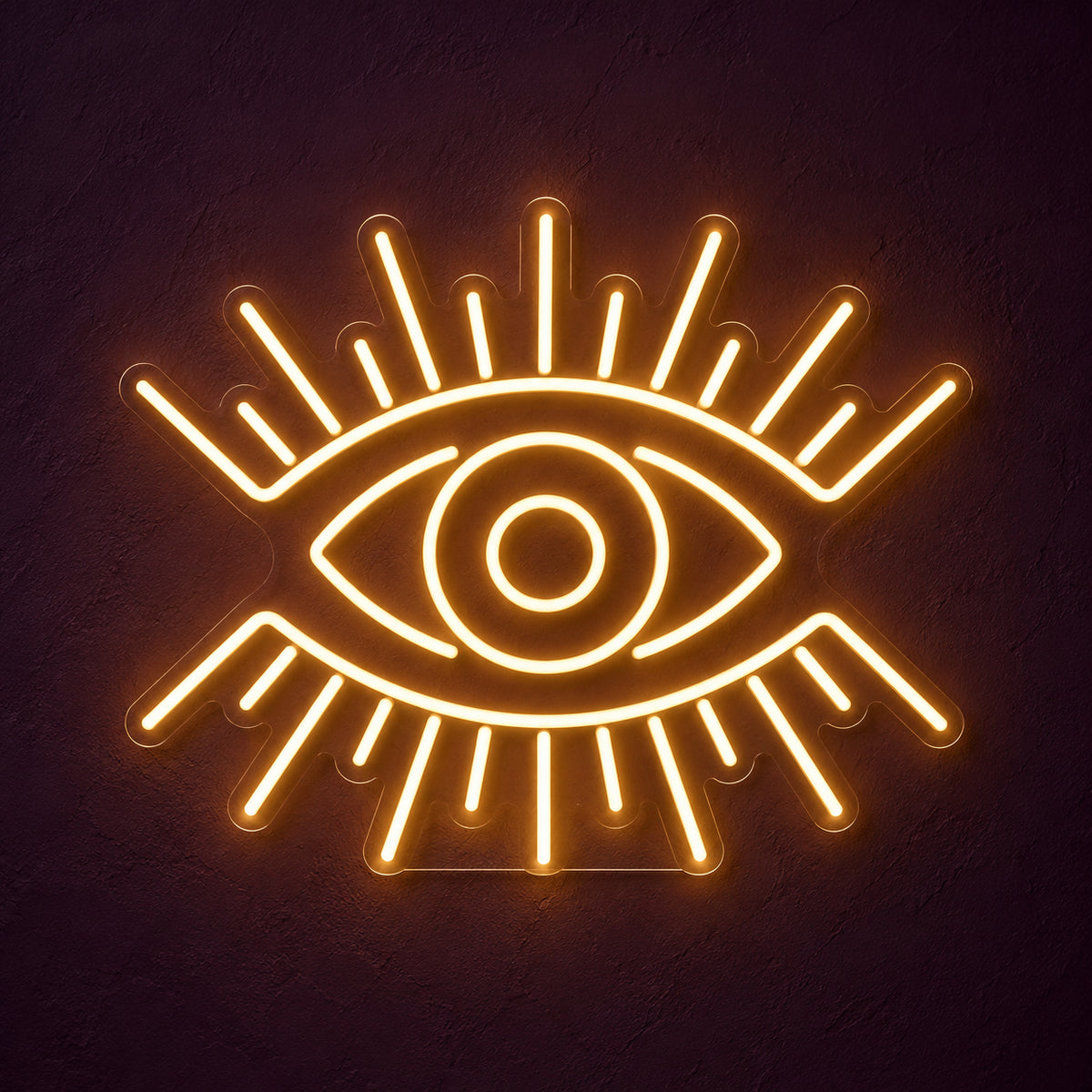 Evil Eye LED Neon Sign for Storefront Light Up Business Decor - Main Product Image