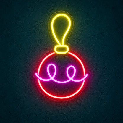 Christmas Baubles Neon Light - Main Product Image