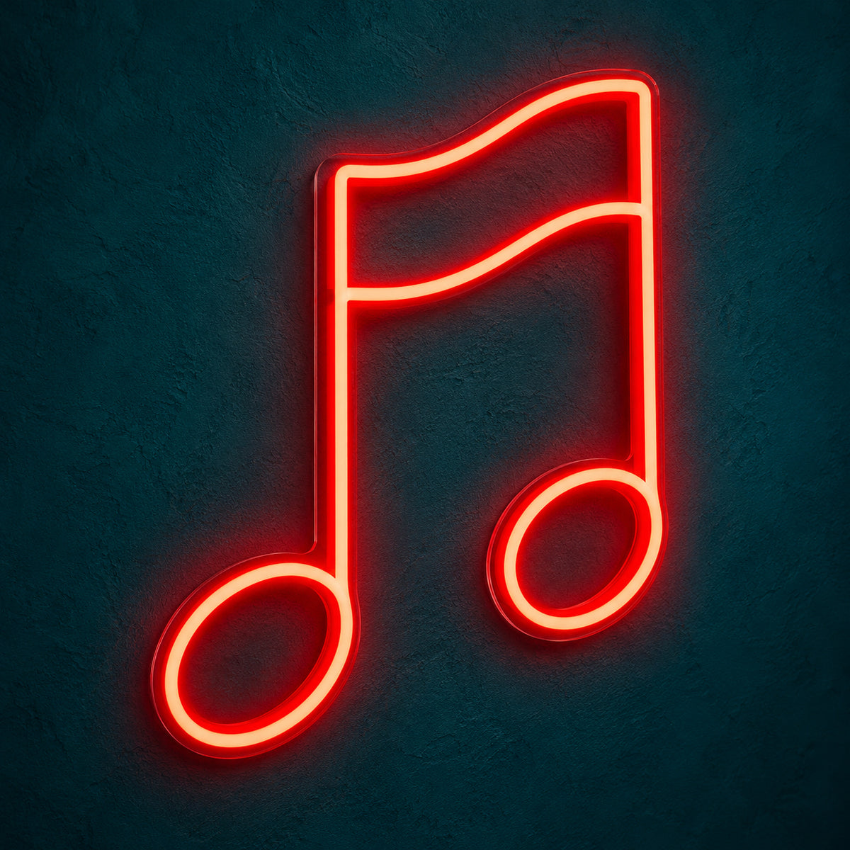 Music Note LED Neon Sign for Man Cave Dimmable Wall Decor - Main Product Image