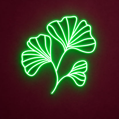 Ginkgo Leaves Neon Sign - Main Product Image