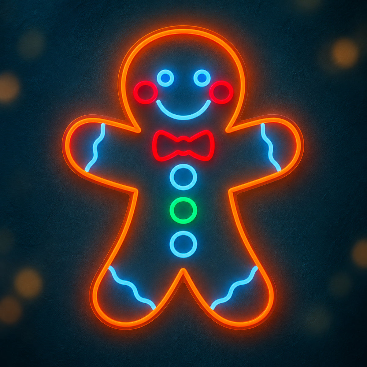 Gingerbread Man Neon Sign - Main Product Image