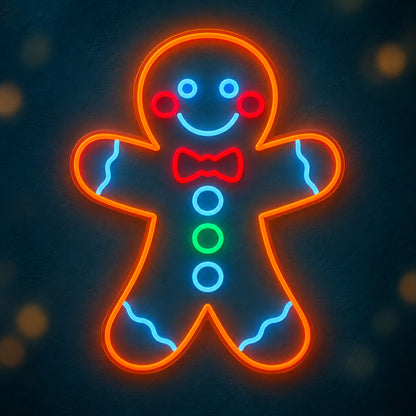 Gingerbread Man Neon Sign - Main Product Image
