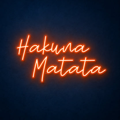 Hakuna Matata LED Neon Sign - Main Product Image