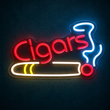 Cigar Smoke Shop LED Neon Sign Dimmable Wall Light - Main Product Image