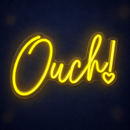 Ouch LED Neon Sign Dimmable Wall Light - Main Product Image