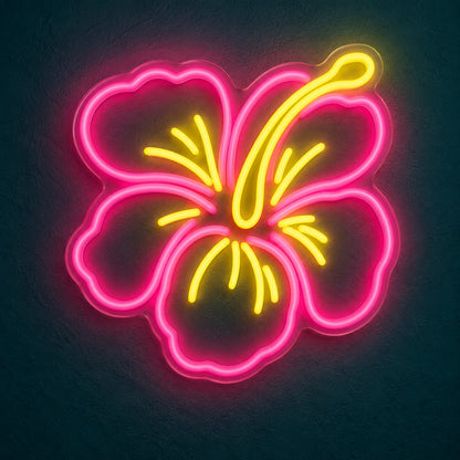 Hibiscus Flower LED Neon Light Sign - Main Product Image