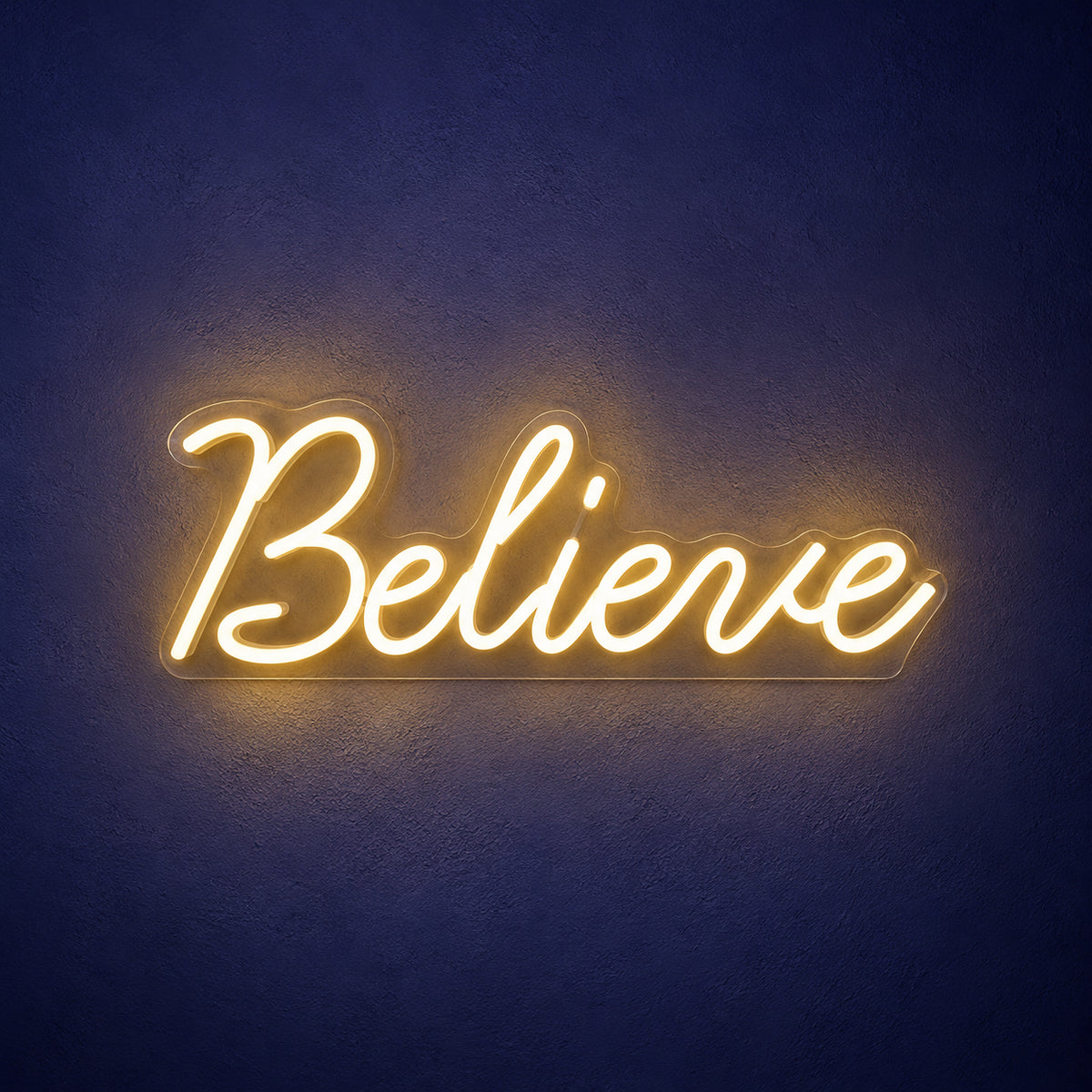 Believe LED Neon Sign for Christmas Light Up Party Decor - Main Product Image