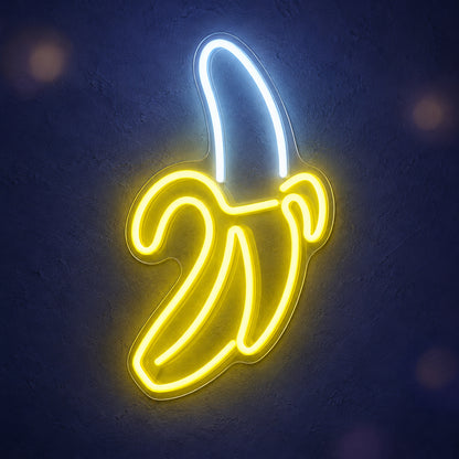 Banana LED Neon Sign for Man Cave Dimmable Wall Decor - Main Product Image