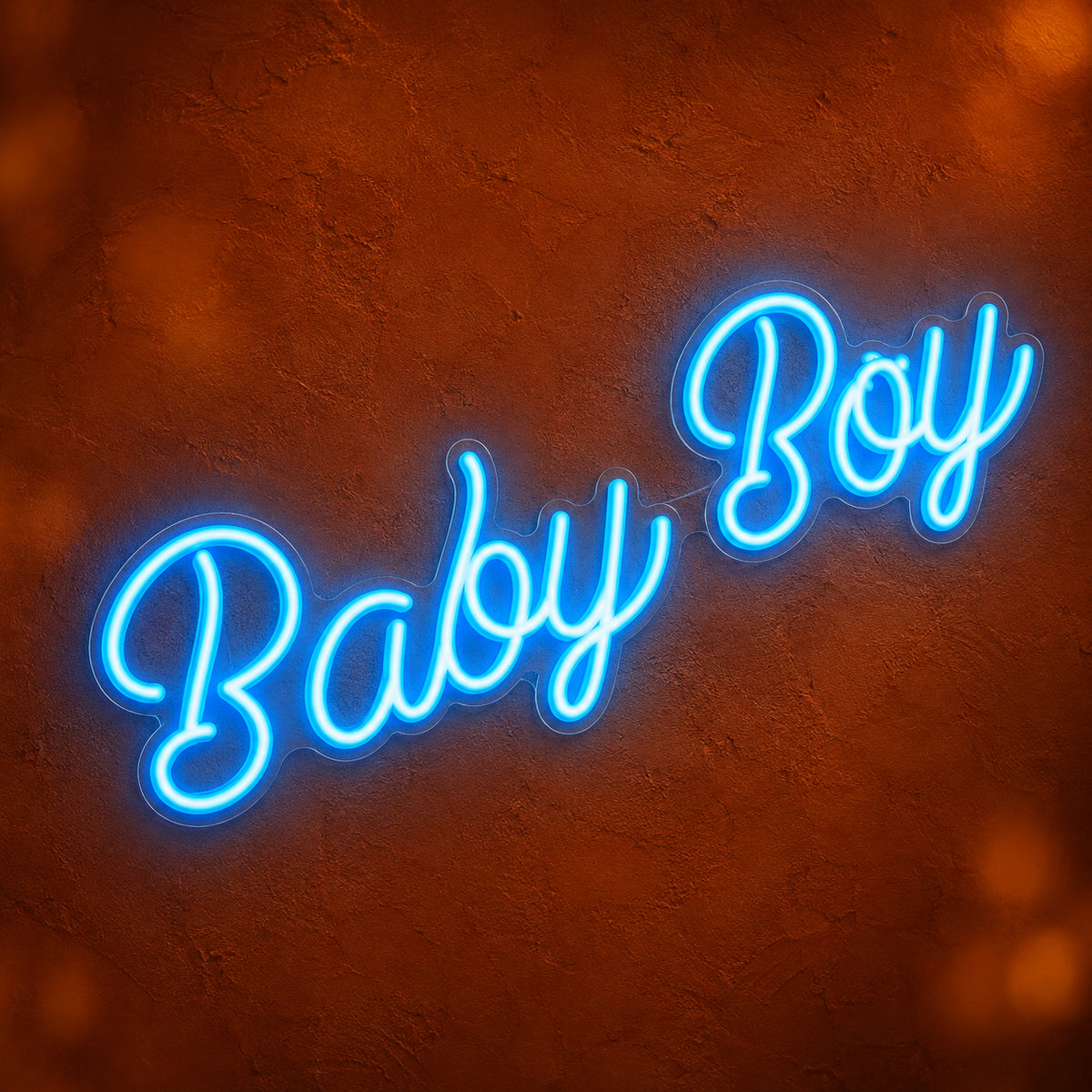 Baby Boy LED Neon Sign for Kids Room Dimmable Wall Decor - Main Product Image