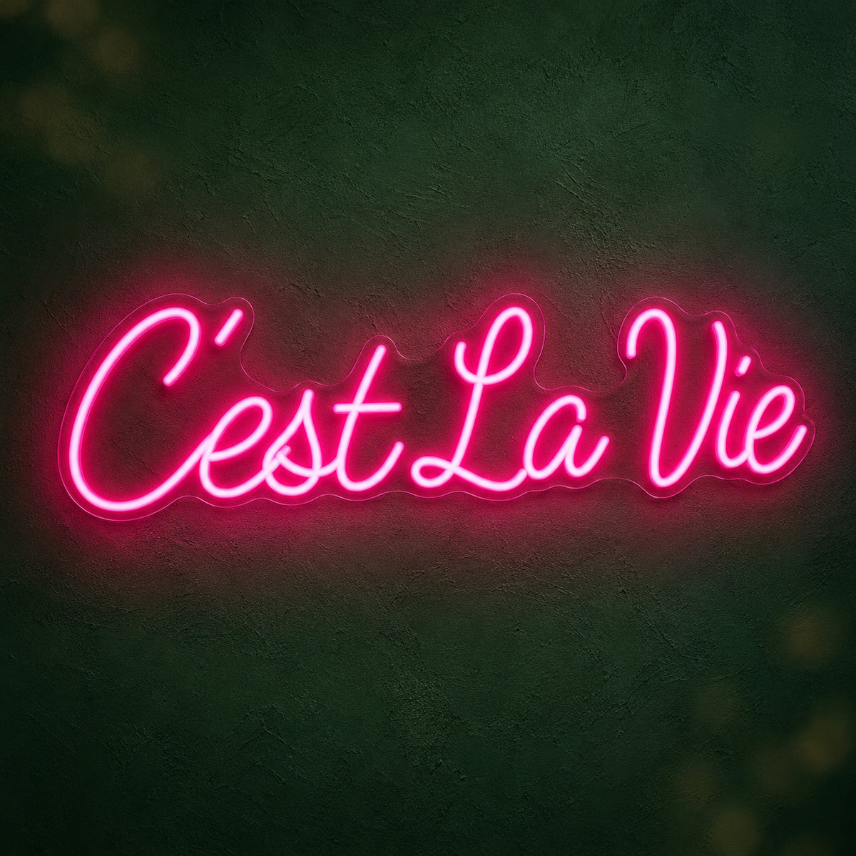 C'est La Vie French LED Neon Sign Bright Single Line Script - Main Product Image
