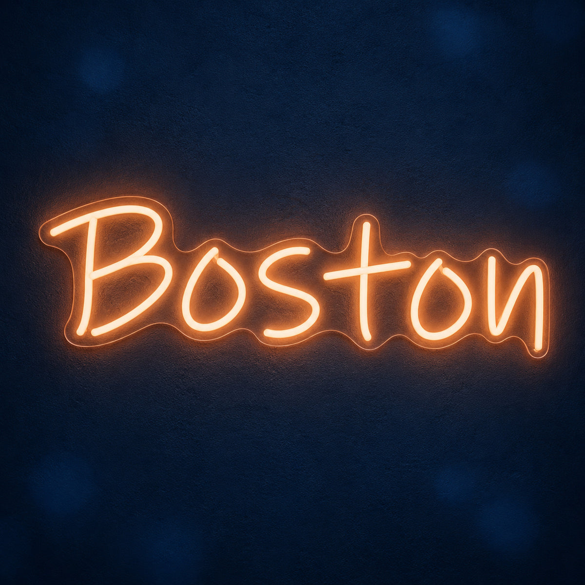 Boston LED Neon Sign Dimmable Wall Light - Main Product Image