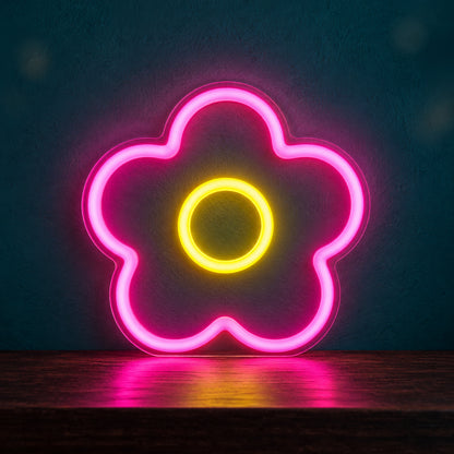 Daisy Flower LED Neon Sign Dimmable Wall Light - Main Product Image