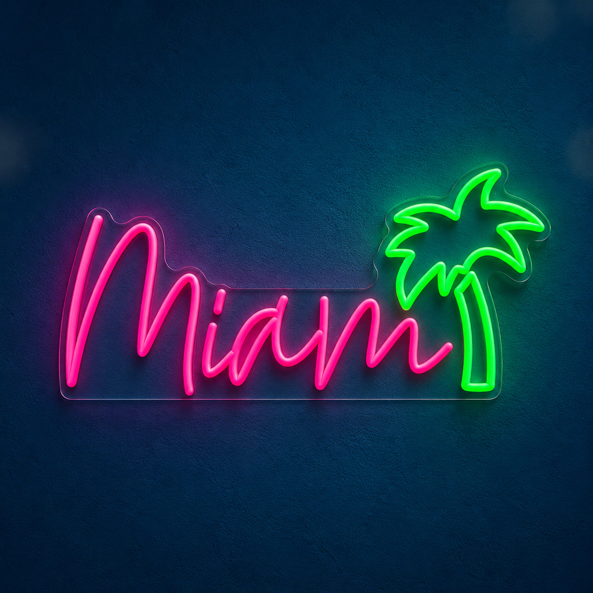 Miami Palm Tree Neon Sign - Main Product Image