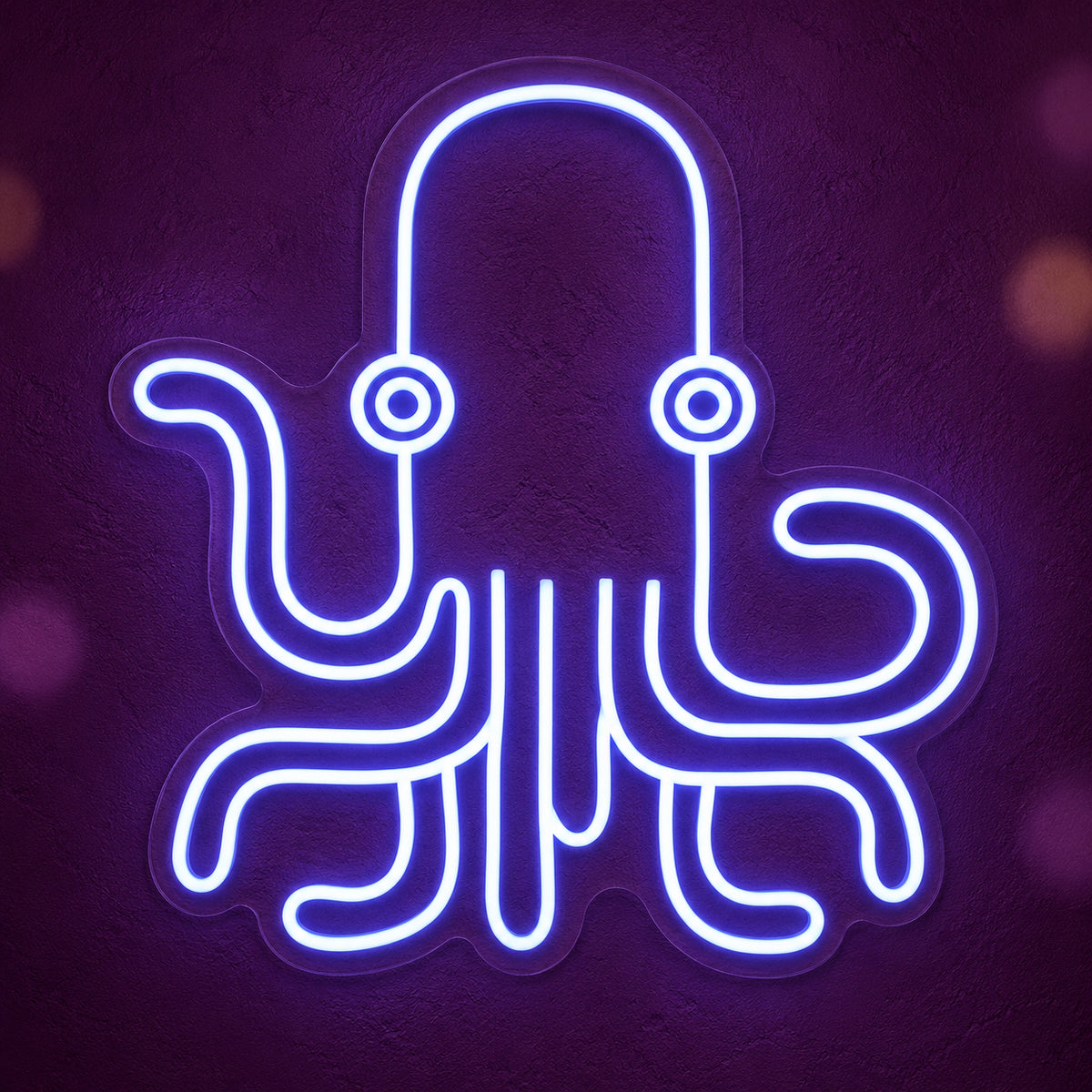 Octopus LED Neon Sign Dimmable Wall Light - Main Product Image