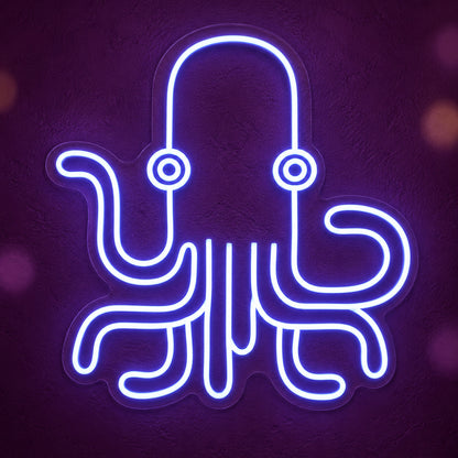 Octopus LED Neon Sign Dimmable Wall Light - Main Product Image
