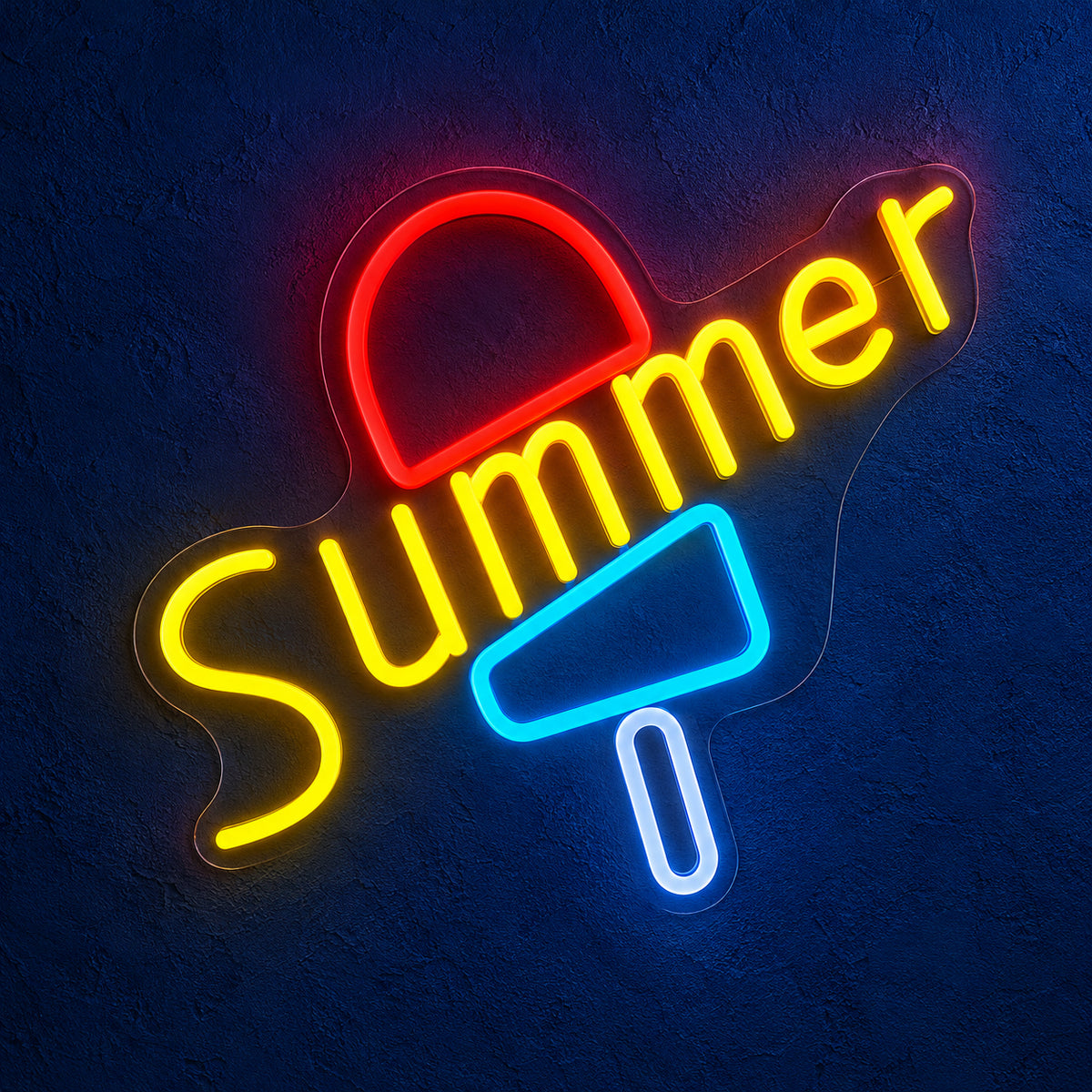 Ice Cream Summer LED Neon Sign for Bar Light Up Business Decor - Main Product Image
