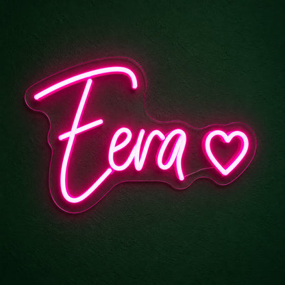 Eva Heart LED Neon Sign Dimmable Wall Light - Main Product Image