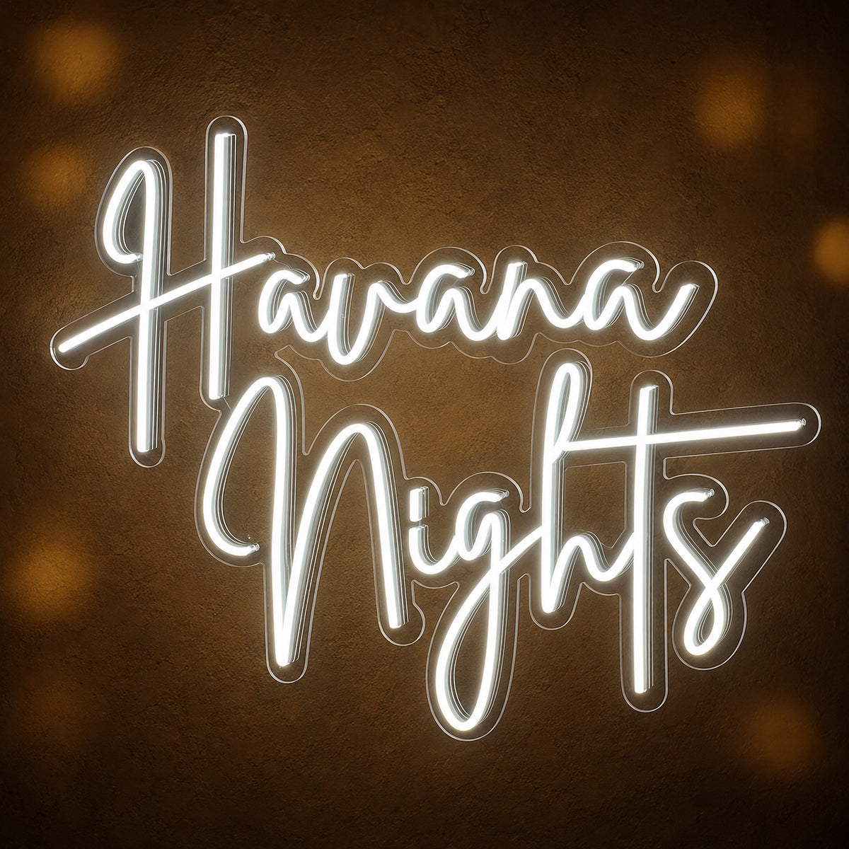 Havana Nights LED Neon Sign Dimmable Wall Light - Main Product Image