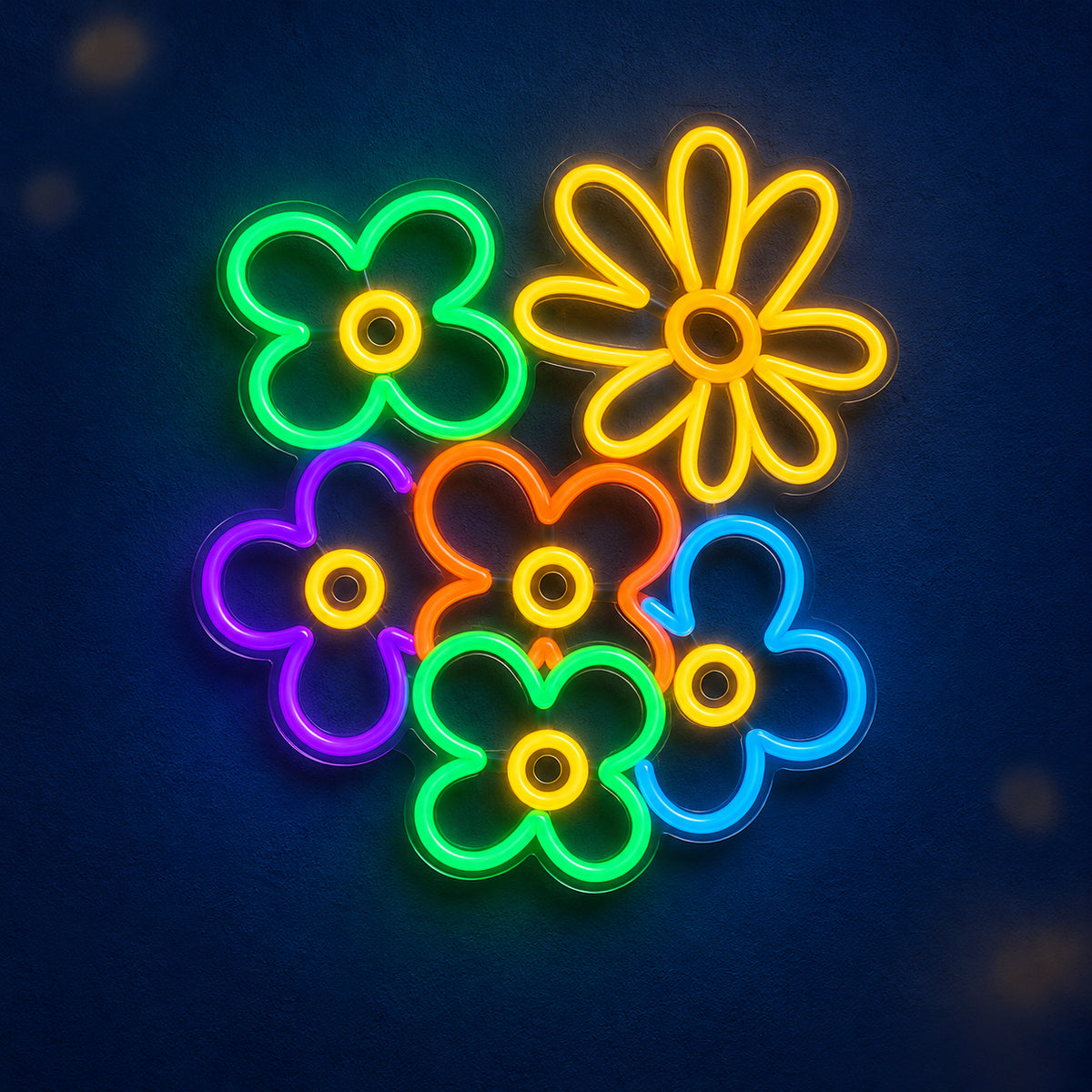 Daisy and Flowers Neon Sign - Main Product Image
