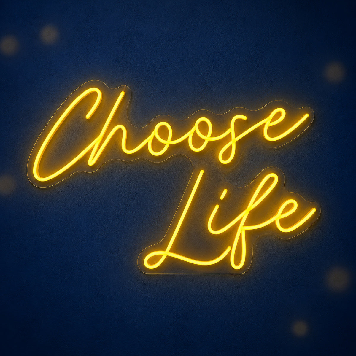 Choose Life LED Neon Sign Dimmable Wall Light - Main Product Image