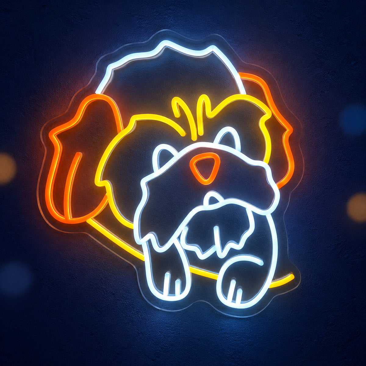 Dog Cute Puppy LED Neon Sign for Kids Room Dimmable Wall Decor - Main Product Image