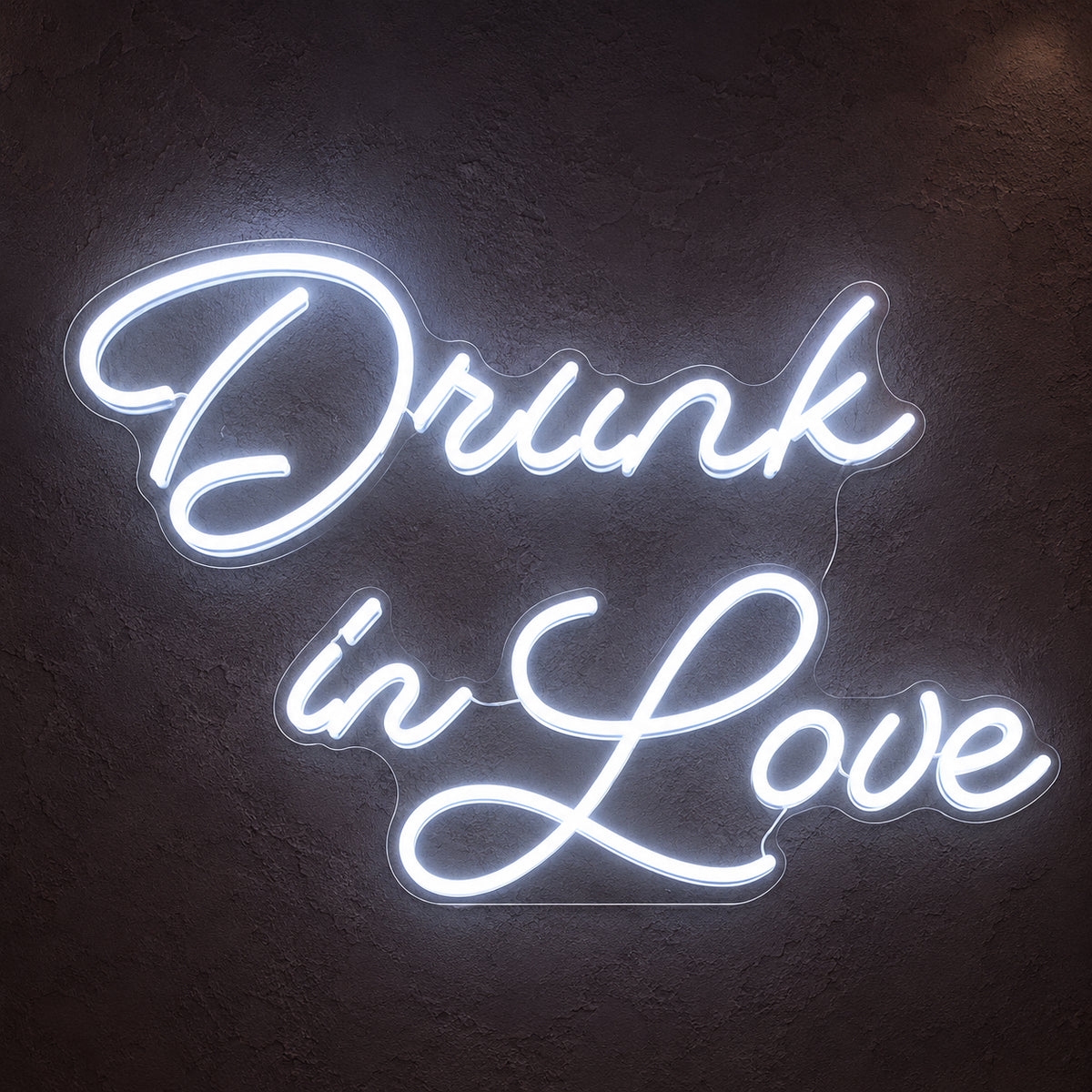 Drunk in Love LED Neon Sign Three Line Cursive - Main Product Image