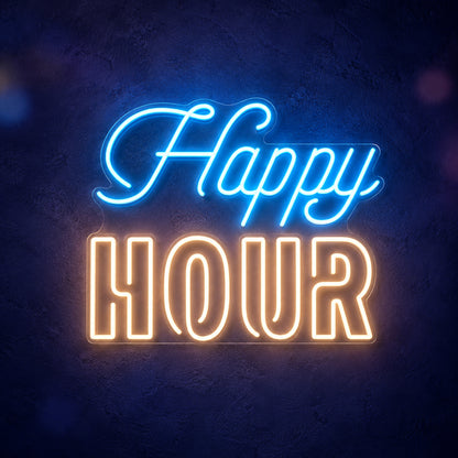 Happy Hour Bar Neon Light - Main Product Image