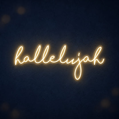 Hallelujah Neon Sign - Main Product Image