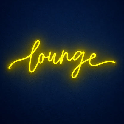 Lounge LED Neon Sign for Business Light Up Wall Decor - Main Product Image